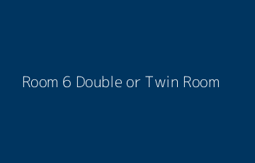 room 6 double or twin room - Hotel Casa Jardin